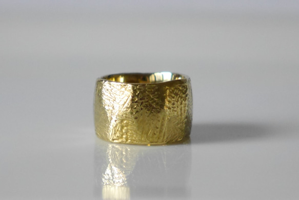 simple wide pinky ring（brass）★シンプル★幅広★ピンキー★真鍮 2枚目の画像