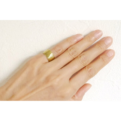simple wide pinky ring（brass）★シンプル★幅広★ピンキー★真鍮 5枚目の画像