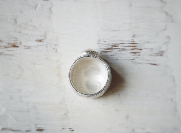 simple wide pinky ring（sv＊baroque pearl）★シンプル★ワイド★シルバー★ピンキー★ 4枚目の画像