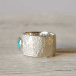 再販★simple wide pinky ring（sv＊turquoise）★シンプル★ワイド★シルバー★ピンキー 3枚目の画像