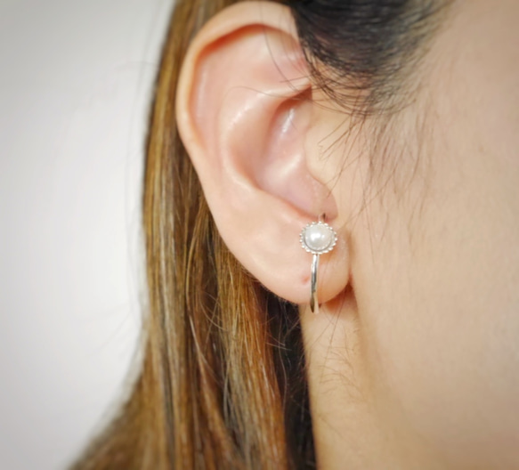 simple ear cuff(sv＊アコヤ) 7枚目の画像