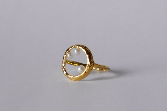 ★再販★Bubble ring（K18GP） 1枚目の画像