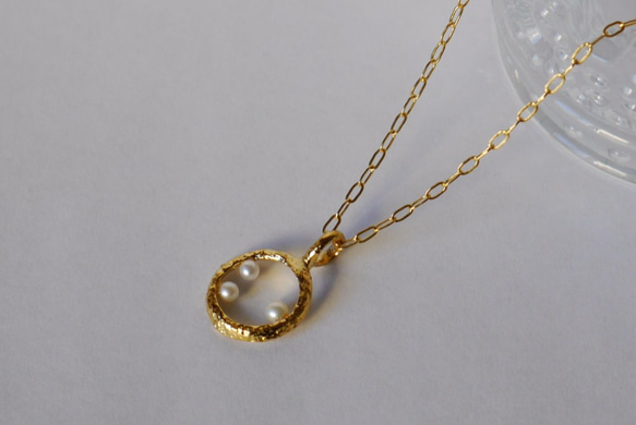 Bubble necklace(K18GP) 第1張的照片