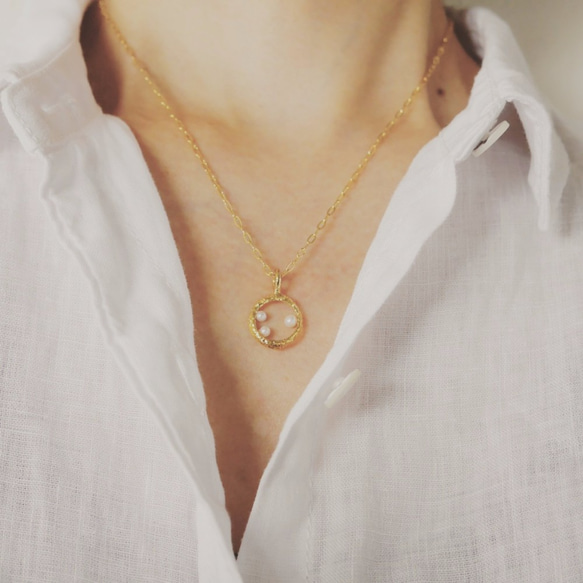 Bubble necklace(K18GP) 第3張的照片