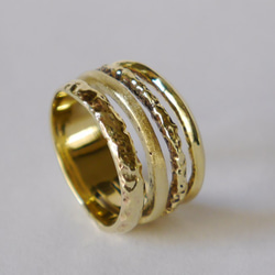 4連風 simple ring（brass) 第1張的照片