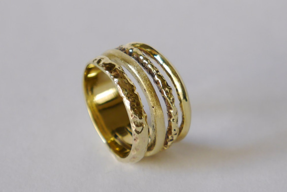 4連風 simple ring（brass) 第1張的照片