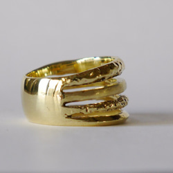 4連風 simple ring（brass) 第3張的照片