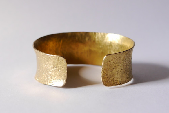 再販★Simple brass bangle（幅20ｍｍ*25ｍｍ）★シンプル★真鍮★バングル★ 3枚目の画像