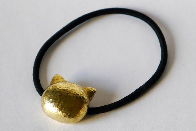 Cat hair Accessories(brass) ヘアゴム★真鍮★猫★ねこ★ネコ