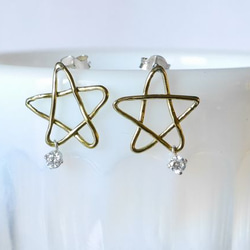 Star Pierce(brass)★飾品 ★優雅★耳环 第1張的照片