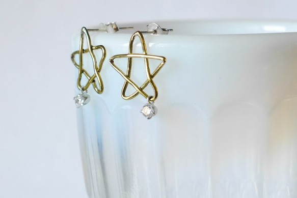 Star Pierce(brass)★飾品 ★優雅★耳环 第2張的照片