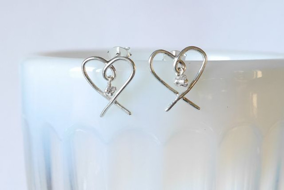 Heart Pierce(silver)★飾品★ 優雅★耳环 第1張的照片