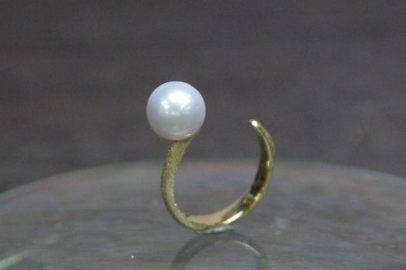 簡單的珍珠環（K18 *伊勢） 第2張的照片