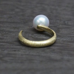 簡單的珍珠環（K18 *伊勢） 第4張的照片