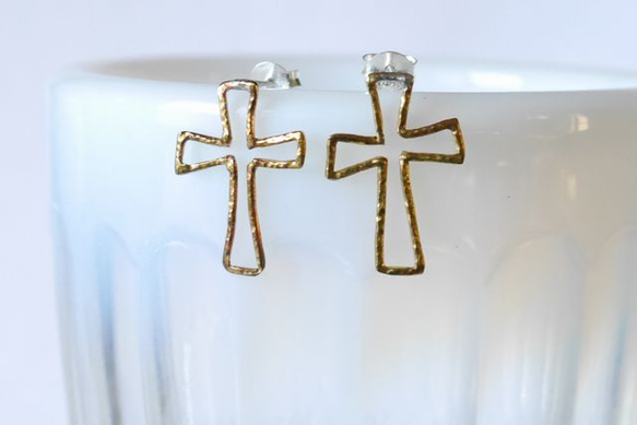 ★再販★Cross Pierce(brass) 1枚目の画像