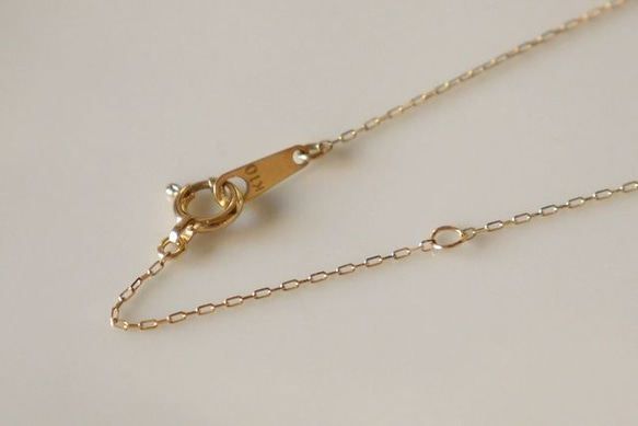 K10 Rosecut diamond necklace★ローズカット★ダイヤモンド★ネックレス★華奢★ 4枚目の画像