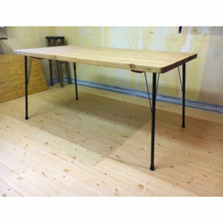 アイアン脚テーブル150 鉄脚 シンプル 北欧 おしゃれ カフェ パイン材 3枚目の画像