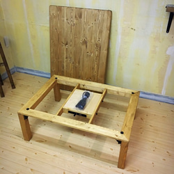 折りたたみ こたつテーブルL 105cm×75cm コタツ 収納 シンプル 北欧 カントリー おしゃれ 炬燵 3枚目の画像