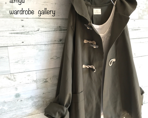 ★美品　オリーブグリーン ダッフルコート サイズ5 1_c77a7c737894ad57ce7cd9f97f34