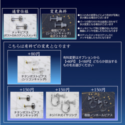 専用オーダー★★★geometry mystic ステンレスピアス/イヤリング【紫】 6枚目の画像