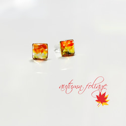 autumn foliage ピアス 1枚目の画像