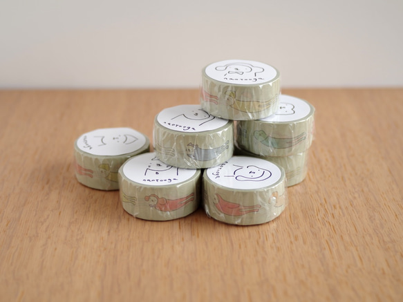 ルルさんがとんでくる マスキングテープ 4枚目の画像