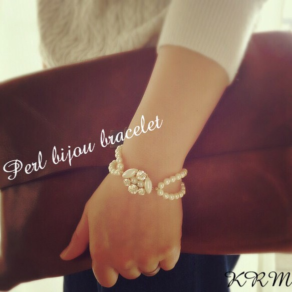 Perl bijou bracelet 1枚目の画像