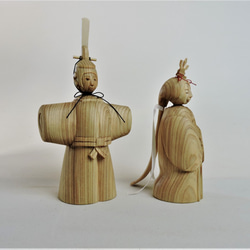 木彫りのひな人形（妖艶）M 6枚目の画像