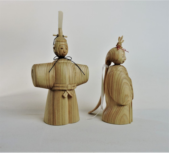 木彫りのひな人形（妖艶）M 6枚目の画像