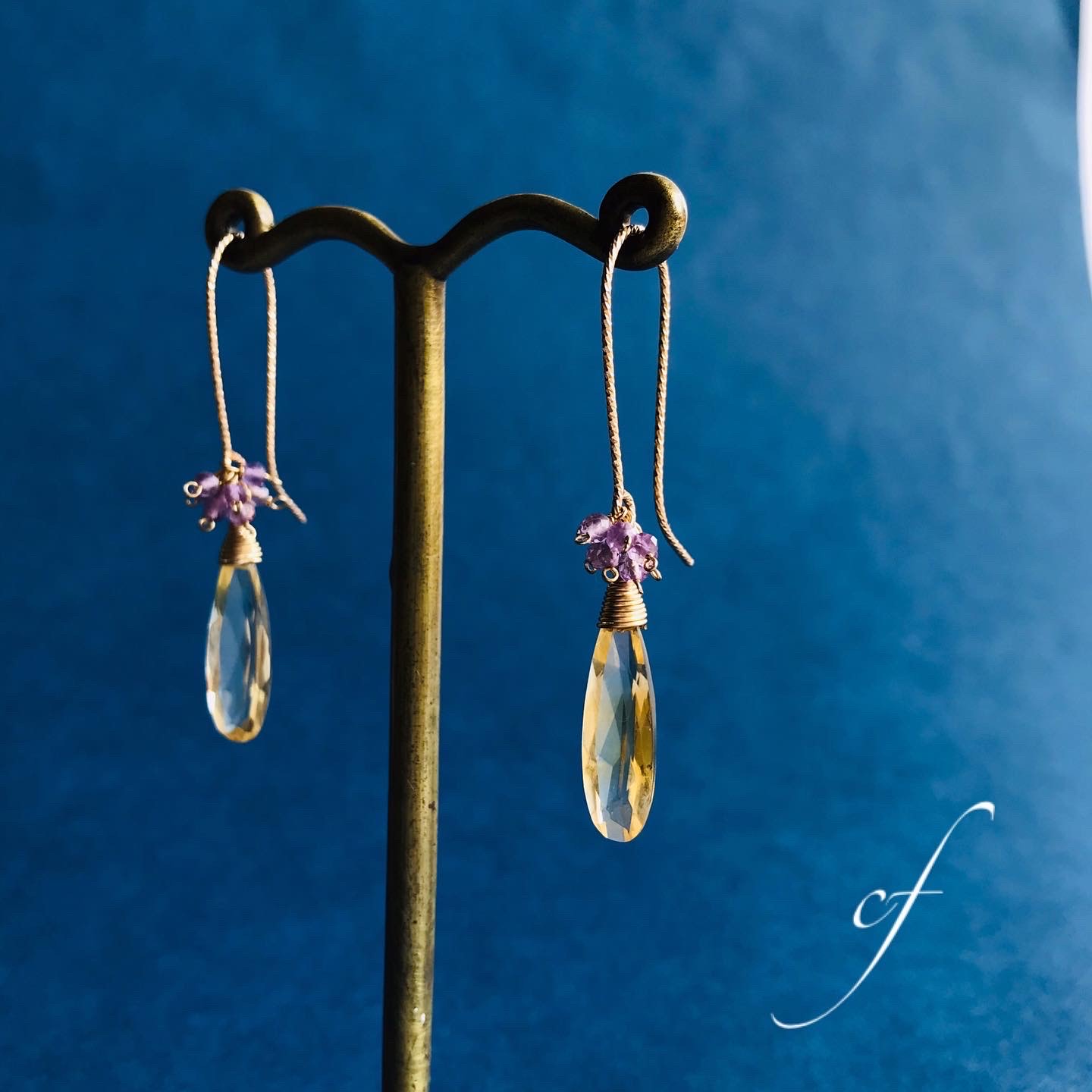 シトリンとピンクアメジスト