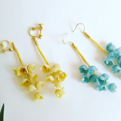 lily bell pierced & earring     white     14Kgf 3枚目の画像