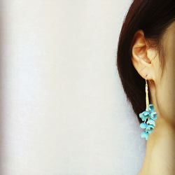 lily bell pierced & earring     white     14Kgf 4枚目の画像