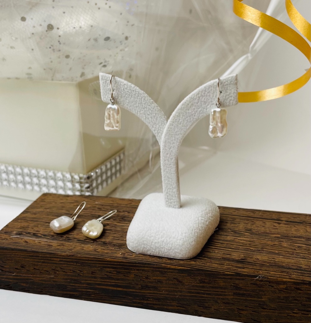 縁 －en－ スクエア淡水パール フックピアス