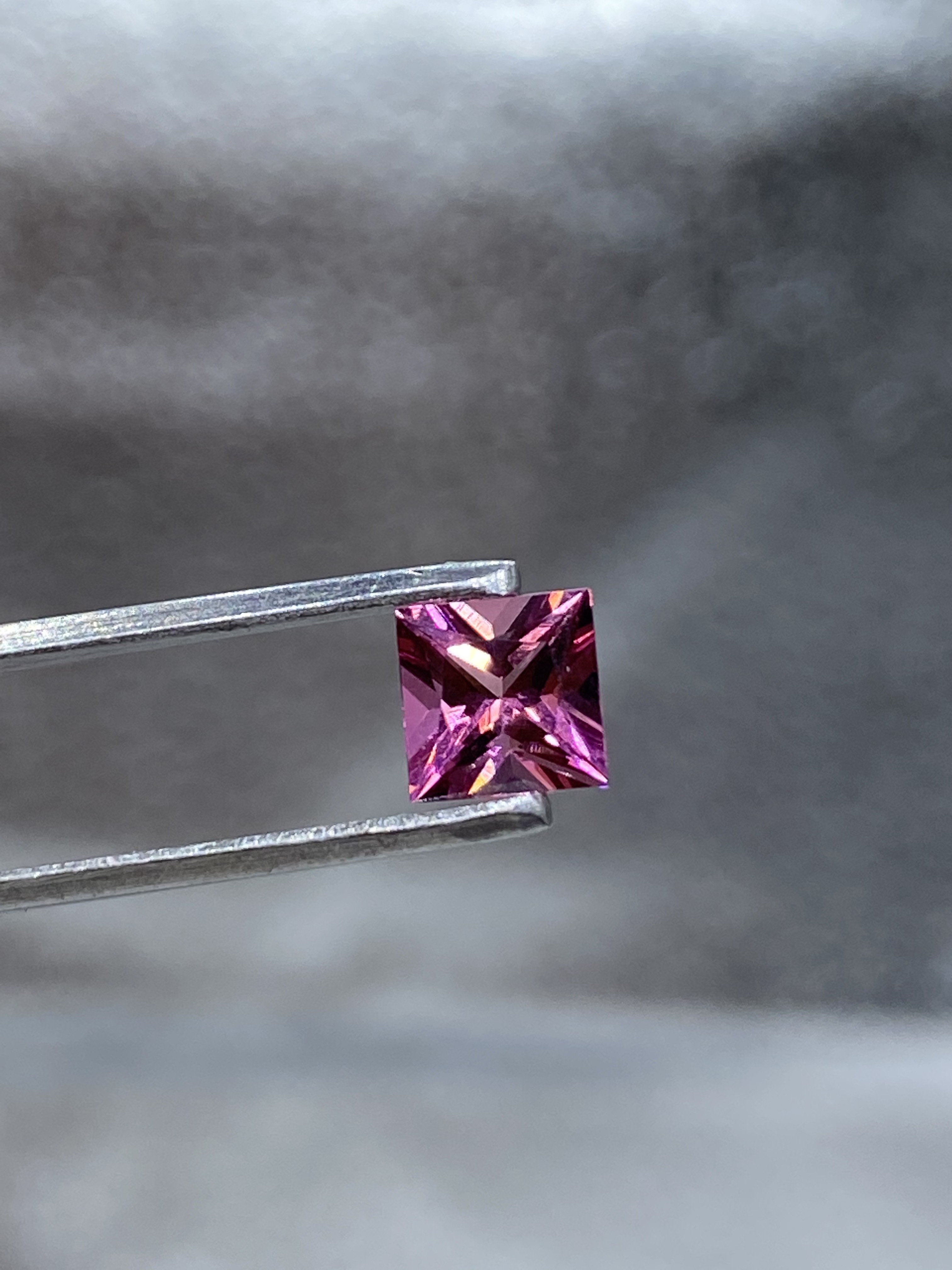 ☆SO☆ピンクトルマリン（スクエア）リング