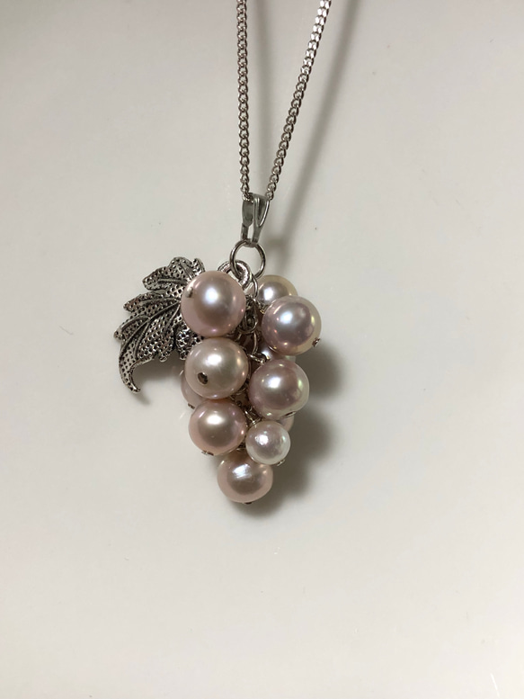 ☆ぶどうの実☆パール（淡水真珠） ネックレス・ペンダント らん 通販