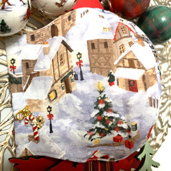 《Creema 限定作品》聖誕街景 ✖️ 聖誕樹 ✖️ 有魅力的聖誕棒 ✨ 3D 布面面具 第2張的照片