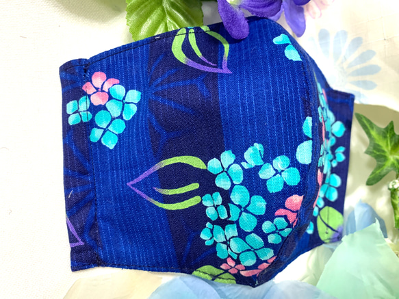 「數量20分夏日福袋」日式3D夏日面膜繡球花✖️ 優雅日式白花圖案*可換抗病毒內襯 第3張的照片