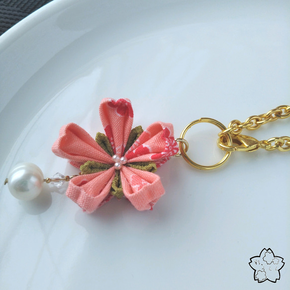 桜と真珠のバッグチャーム 3枚目の画像