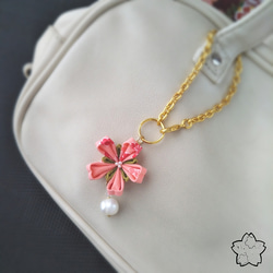桜と真珠のバッグチャーム 5枚目の画像
