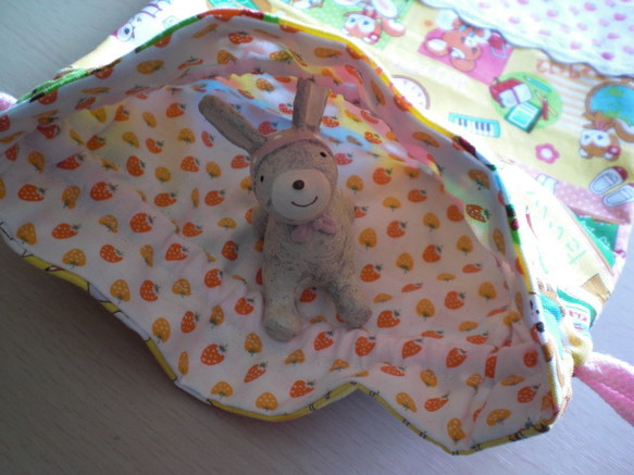 入園入学　給食袋にレトロがかわいい巾着 4枚目の画像