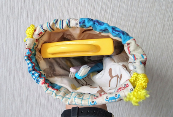 【入園・入学 送料無料】カトラリー巾着袋 3枚目の画像