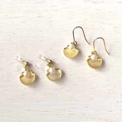 Treasure of shellfish / Pierce, Earrings 4枚目の画像