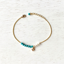 Sweet resort (Turquoise) / Bracelet 3枚目の画像