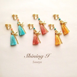 選べる金具 ★ Colorful Summer tassel / Earrings 1枚目の画像