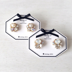 ReNEW For you *White / Pierce, Earrings 2枚目の画像