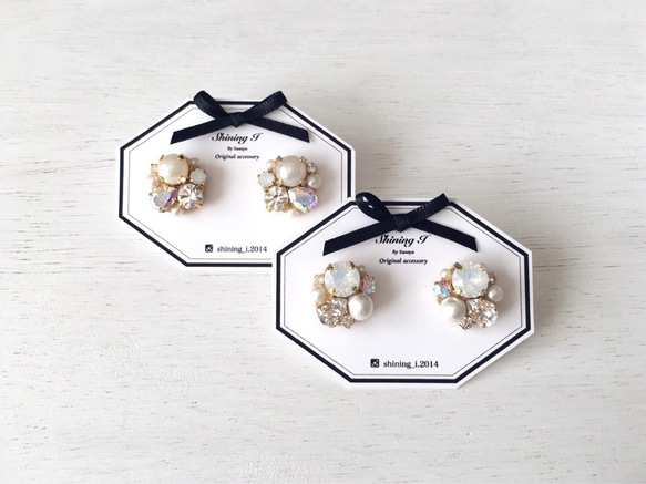 ReNEW For you *White / Pierce, Earrings 2枚目の画像