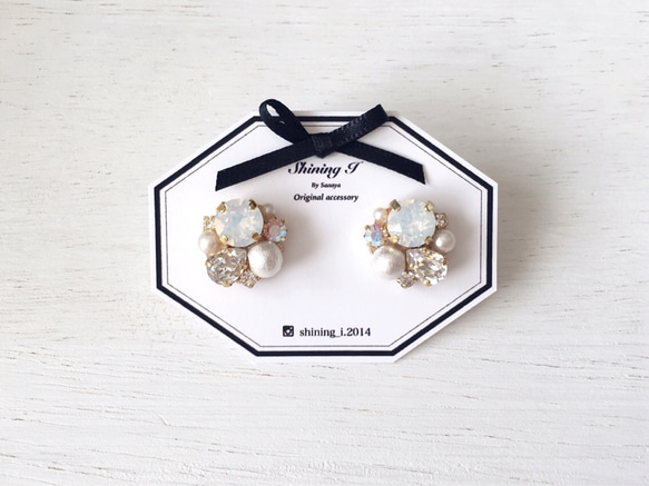 ReNEW For you *White / Pierce, Earrings 4枚目の画像