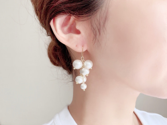 Cotton berry / Pierce, Earrings 1枚目の画像