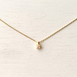 送料無料【14kgf】Favorite things -square zirconia- / Necklace 6枚目の画像