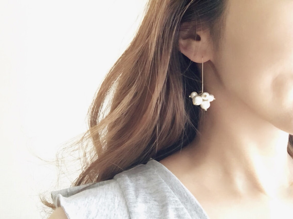 Cotton pearl volume Pierce (Long) 2枚目の画像